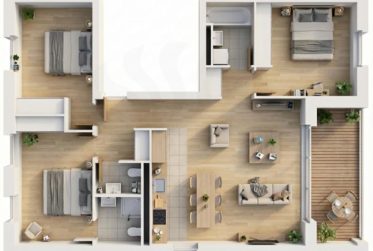 Appartement 5P au premier étage, 11, route des Jurêts à Choulex