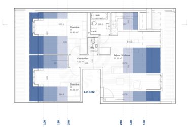 Appartement 4P au 2ème étage dans la promotion 11, route des Jurêts à Choulex