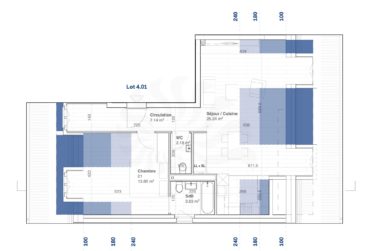 Appartement 3 pièces au 2e étage dans la promotion 11, route des Jurêts à Choulex