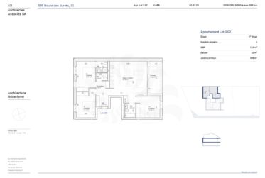 Appartement 5P au 1er étage, 11, route des Jurêts à Choulex
