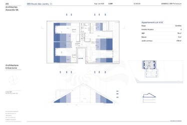 Appartement 4P au 2ème étage dans la promotion 11, route des Jurêts à Choulex