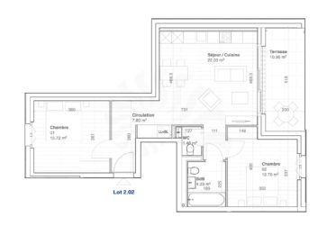 Appartement 4P Rez-de-jardin dans la promotion 11, route des Jurêts à Choulex
