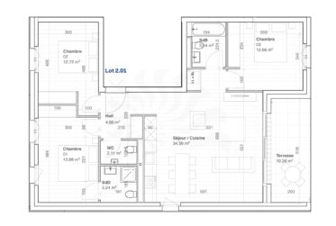 Appartement 5 pièces Rez-de-jardin dans la promotion 11, route des Jurêts à Choulex