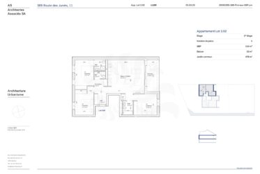 Appartement 5P au 1er étage, 11, route des Jurêts à Choulex